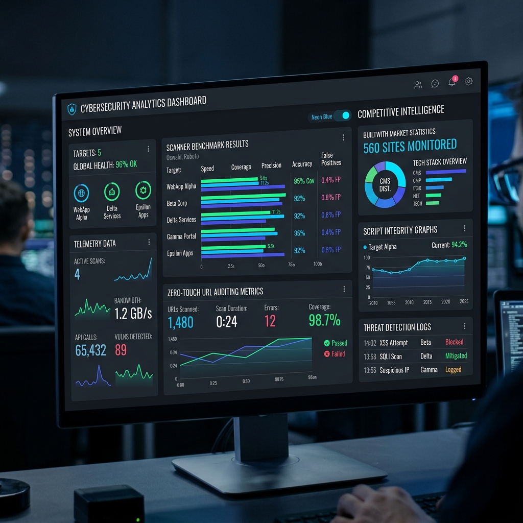Scanner Benchmark & BuiltWith Market Intelligence